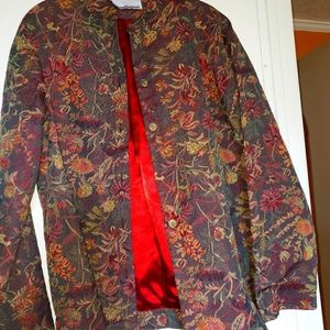 Fall colored button down jacket